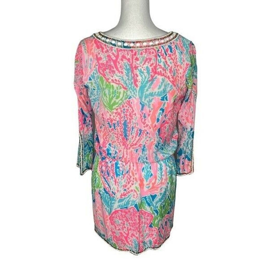 Lilly Pulitzer Delisa Dress Let's Cha Cha Size S - Picture 7 of 13